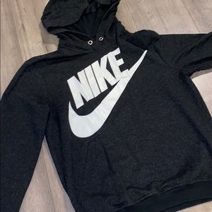 Nike dark grey hoodie with pockets